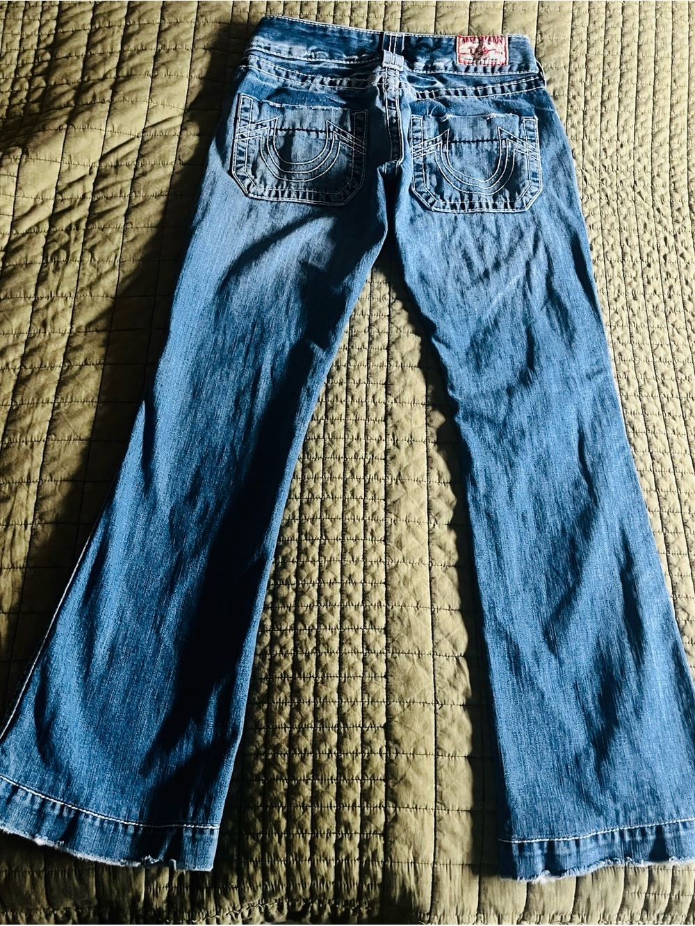 True Religion Light Blue Flared Jeans - Picture 7 of 11